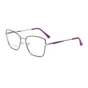 Optische Vrouwen Metalen Cat Eye Brilmonturen Voor Vrouwen Schattige Bijziendheid Optische Brillen Op Sterkte Goedkope Groothandel Metalen Frames