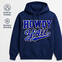 Écussons à Paillettes Personnalisés en Gros – Badges Brodés Western « Howdy Y'all » pour Accessoires Vestimentaires, MOQ 50 pièces, Conception Gratuite
