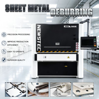 Máquina para Redondear Bordes de Chapas Metálicas, Desbarbar y Pulir, para Acero Inoxidable y Aluminio, con Acabado Satinado