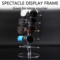 Support de lunettes de soleil, présentoir à lunettes, support de rangement, organisateur pour lunettes, présentoir en acrylique pour bijoux, lunettes, pour la vente, transparent