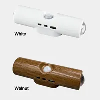 Veilleuse LED sans fil RGB rechargeable par USB, lumière d'ambiance intérieure intelligente sans fil avec capteur de mouvement mural, détection haut-bas, magnétique, décorative en plastique
