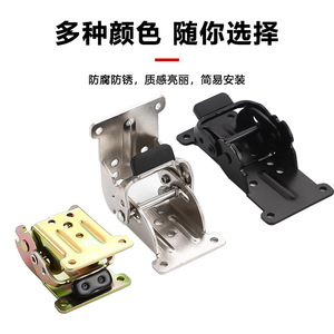 Furniture Hinge 180 90 0 Degree Self <b>Locking</b> Folding Multi Angle Surface Mount Cold Rolled Steel Modern Design - Product Image 3