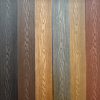 Imperméable extérieur WPC Deck Board Flooring Bois Plastique WPC 3D Wood Grain Composite Decking