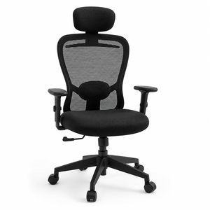 Chaise de bureau ergonomique à dossier en maille, design moderne et abordable, avec dossier haut et soutien lombaire, chaise de bureau confortable - Product Image 5