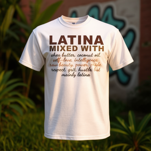 Camiseta Latina con diseño de amor propio, mezcla de manteca de karité y aceite de coco - Product Image 3
