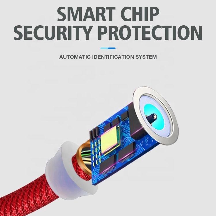 1 м светодиодный кабель с разъемом Micro USB Type-C Магнитный зарядный 3 в 1 Магнитный кабель Type-C