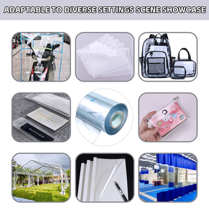 透明<span class=keywords><strong>PVC</strong></span>薄膜/板材 柔软且有弹性 防水 可定制尺寸 卷材切割服务 - Product Image 6