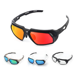 Lunettes de cyclisme Xq-Hc, monture TR90, lentille en résine polarisée, antidérapante, à couleur changeante, pour hommes, lunettes de sport en plein air - Product Image 5