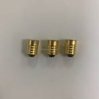 Vente directe usine – Support de lampe à souder E10 en cuivre nickelé à embout droit pour la fabrication de vis
