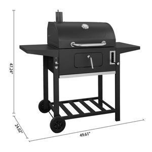 Asador de Cerdo Portátil de Acero al Carbono de Alta Resistencia, Moderno, con Carro y Parrilla para Pollo - Product Image 5