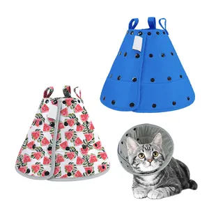 Famicheer Soft Cozy Protective Recovery E Collar Dog Recovery Pet Cone per gatti