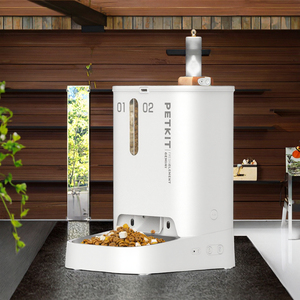 Distributore Automatico di Cibo <span class=keywords><strong>per</strong></span> <span class=keywords><strong>Gatti</strong></span> Twin Star, Intelligente, con Display LCD, Timer, Doppio Contenitore, Impermeabile IPX7 - Product Image 2