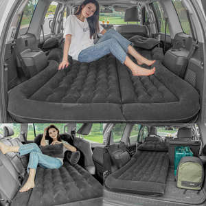 Wholesale Custom SUV Travel <b>Car</b> Air Bed Black Beige Grey PVC Flocking Inflatable <b>Car</b> Air <b>Mattress</b> for <b>Car</b> - Product Image 5