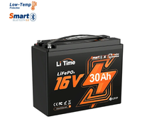 Garansi 5 Tahun BMS 30A 16V 30AH Paket Baterai Lithium Ion untuk Fish Finder, Radar Laut, dan Sonar