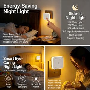 Lámpara Nocturna LED Enchufable, Luz Nocturna para Dormitorio - Product Image 4