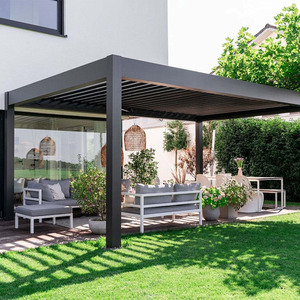 Pavillon à lames robuste de qualité commerciale avec fonctionnement motorisé certifié IP65 pour une utilisation en <span class=keywords><strong>terrasse</strong></span> de <span class=keywords><strong>restaurant</strong></span> par tous les temps - Product Image 2