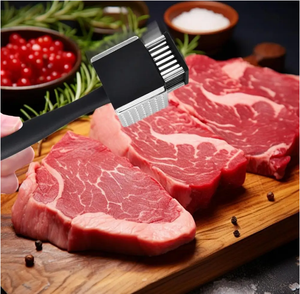 Outil de cuisine pour usage domestique en acier inoxydable 2 en 1 : Marteau à attendrir la viande, Aiguille à attendrir la viande, Machine à attendrir la viande - Product Image 2