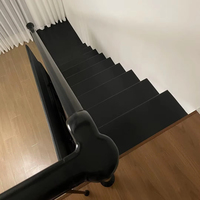 2025 nouveau Style haut de gamme en acier inoxydable personnalisé en bois verre escaliers main courante maison meubles en bois de Guangdong Foshan