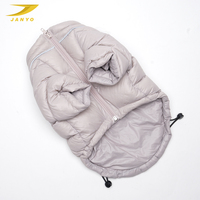 Combinaison matelassée coupe-vent personnalisée pour chien à 2 pattes avec garniture réfléchissante, tenue d'hiver pour animal de compagnie, fermeture éclair intégrale, col réglable, manteau pour chiot