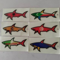 Autocollant en colle cristalline 3D personnalisé avec logo Paul and Shark, étanche, écologique, taille personnalisée, décoration de dessin animé, vente en gros