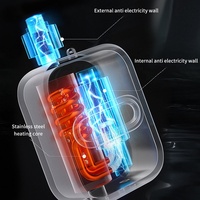 Robinet chauffe-eau électrique instantané à température constante, affichage LED, installation verticale pour la douche