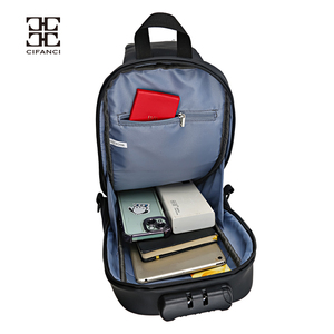 Novo estilo elegante elegante versátil grande capacidade multifuncional impermeável <span class=keywords><strong>anti</strong></span> roubo personalizável logotipo saco de peito dos homens - Product Image 3