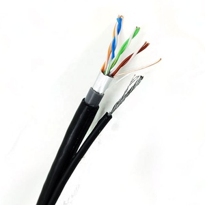 ผู้ผลิตสายเคเบิลเครือข่าย CCA กลางแจ้ง FTP Cat6a <span class=keywords><strong>Cat6</strong></span> <span class=keywords><strong>Cat5</strong></span>สายเคเบิลเครือข่าย Cat5a พร้อมแมสเซนเจอร์ - Product Image 1