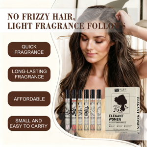 Parfum pour cheveux et corps <span class=keywords><strong>Gabrielle</strong></span> 12ml*6 pièces Contient de l'huile essentielle avec un parfum romantique luxueux et durable Pack portable en spray - Product Image 5