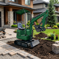 Mini-excavatrice Kubota de 1,2 tonne, micro-excavatrice homologuée EPA, excavatrice compacte sur chenilles, Euro 5, petite pelle pour travaux de jardinage et agricoles