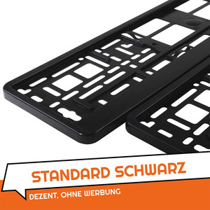 Support de plaque de voiture vierge en plastique chromé personnalisé de haute qualité cadre de plaque d'immatriculation avec taille standard UE - Product Image 4