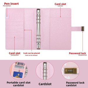 100 Ngày Tiết Kiệm Tiền Thách Thức A5 Bìa Cứng Kế Hoạch 100 Phong Bì Mật Khẩu Khóa Da Bìa Cao Cấp Quà Tặng Cho Tiền Tiết Kiệm - Product Image 3