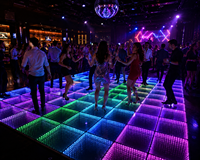 Dalles de sol interactives 3D à LED RVB, panneaux lumineux Starlit, contrôleur numérique magnétique sans fil pour extérieur, pour mariage, portables