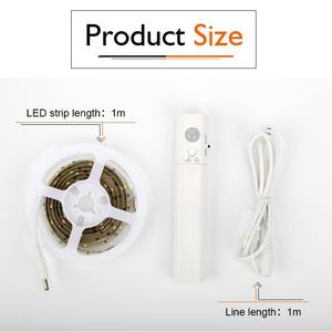 Bande lumineuse LED à induction pour armoire, sous lit, éclairage intelligent à capteur, décoration intérieure flexible, 85-265V, surface - Product Image 4