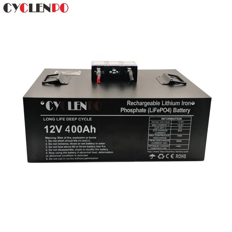Tùy Chỉnh Lithium Ion Battery 400 Ah Năng Lượng Mặt Trời EV RV 12V 400ah Lifepo4 Pin
