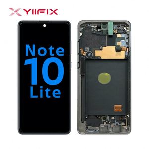 Accessori per Cellulari, Display per Samsung <span class=keywords><strong>Note</strong></span> 10 Lite con Cornice, Parti LCD per Riparazione, Schermo Sostitutivo, Digitalizzatore, Pantalla - Product Image 1