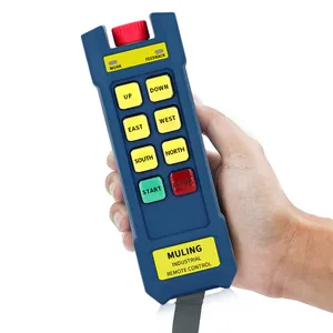 Control remoto de radio industrial de 6 canales, velocidad única, 868MHz, 1/2 +, para control remoto de grúa