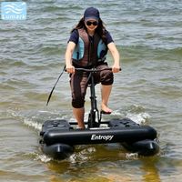 Vélo aquatique SUP à pontons plats, monoplace, cadre en aluminium avec tapis flottant avant, performance pour la plage, rangement facile, de Chine Lumark