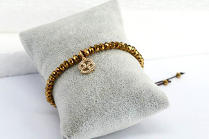 Cristal con cuentas piedra <span class=keywords><strong>signo</strong></span> encanto mujeres chinas ajustable chapado <span class=keywords><strong>en</strong></span> oro <span class=keywords><strong>signo</strong></span> del zodiaco símbolo encanto pulsera - Product Image 5
