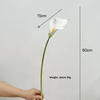 Bunga Calla Lily Alocasia PVC Lunak Modern, Bunga Buatan dengan Tekstur Seperti Asli, Ramah Lingkungan, Tangkai Tunggal, untuk Pernikahan, Gaya Prancis Swallow