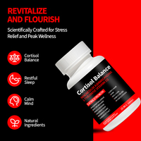 Capsules de soutien à l'équilibre du cortisol certifiées GMP avec Ashwagandha, Magnésium et L-Théanine pour le bien-être quotidien – OEM ODM