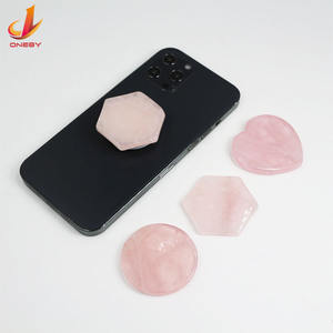 天然 ローズクォーツ ジェムストーン クリスタル ステッカー パーツ 卸売価格 2023 2024年 携帯電話・モバイルホルダー・スマホアクセサリー - Product Image 3