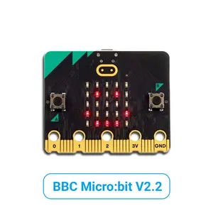 BBC Microbit V2.2 개발위원회 학교 DIY 프로젝트를위한 교육용 Makecode Python 프로그래밍 프로그래밍 가능 학습 키트
