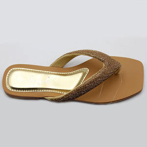 Chaussures personnalisées pour dames pantoufles plates et décontractées à la mode avec strass <span class=keywords><strong>sandales</strong></span> de plage pour femmes <span class=keywords><strong>sandales</strong></span> <span class=keywords><strong>Oran</strong></span> pantoufle à lanières décontractées pour l'extérieur - Product Image 2