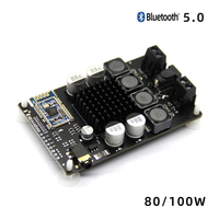 Papan Penguat Daya Bluetooth 5.0, Papan Penguat Daya Bluetooth Input Audio 2X100W, Papan Penguat Daya Bluetooth