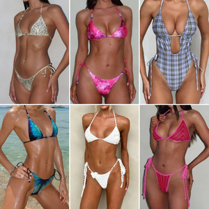 Liquidación a Bajo Precio: Traje de Baño de Dos Piezas, Bikini Sexy de Moda, Bikini de Cintura Alta para Mujer, Envío Aleatorio - Product Image 5
