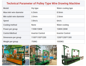 Machine à tréfiler droite/matériel supérieur entièrement automatique 550 poulie ligne droite acier fil <span class=keywords><strong>de</strong></span> fer machine à tréfiler prix - Product Image 6
