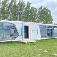 Maison capsule moderne entièrement meublée, maison préfabriquée de luxe en conteneur, villa modulaire, appartement, Airbnb extérieur, entreprise