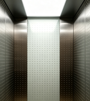 Ascenseur de passagers Fareo moderne en acier inoxydable sans engrenages à traction AC - Durable, installation facile, plancher en PVC, utilisation en appartement et en centre commercial