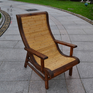 Bamboo Sun Lounger Manual Recliner Foldable Outdoor Garden Beach Chair ZY 01 - Product Image 2