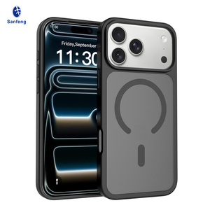 Chất lượng cao từ điện thoại di động trường hợp Matte iPhone 17 Pro Max trường hợp da-cảm thấy chống sốc điện thoại di động Trường hợp đối với iPhone 16 15 14 13 - Product Image 1